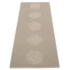 Pappelina Vera 2.0 rug, 70 x 200 cm, dark linen - linen metallic