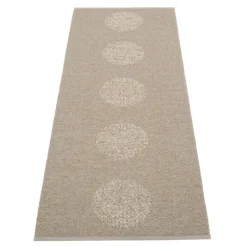 Pappelina Vera 2.0 rug, 70 x 200 cm, dark linen - linen metallic