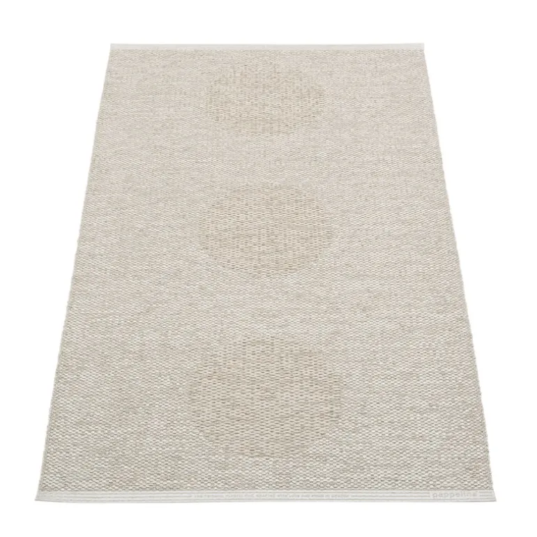 Pappelina Vera 2.0 rug, 70 x 120 cm, linen - stone metallic