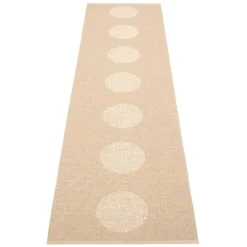 Pappelina Vera 2.0 rug, 70 x 280 cm, beige - beige metallic