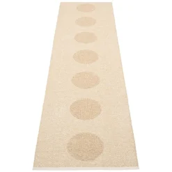 Pappelina Vera 2.0 rug, 70 x 280 cm, beige - beige metallic