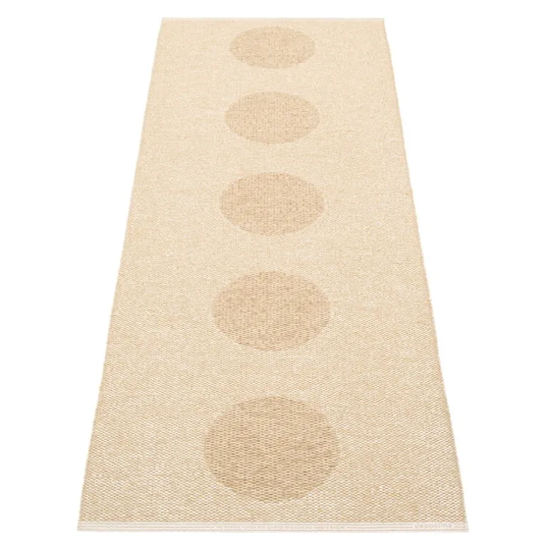 Pappelina Vera 2.0 rug, 70 x 200 cm, beige - beige metallic