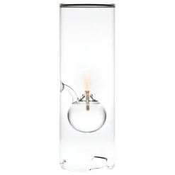 Paustian Wolfard oil lamp, extra large, clear glass