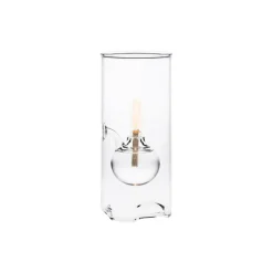 Paustian Wolfard oil lamp, small, clear glass