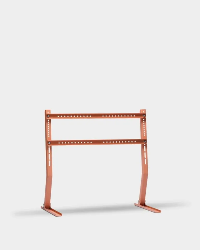 Pedestal Bendy Low TV stand, dusty rose