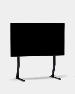 Pedestal Bendy Tall TV stand, charcoal