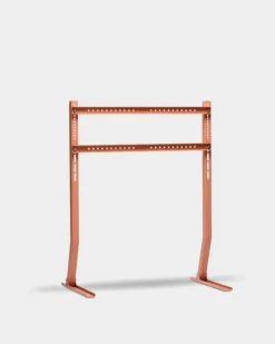 Pedestal Bendy Tall TV stand, dusty rose