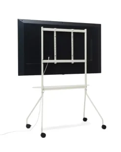 Pedestal Moon Pro TV stand, pearl