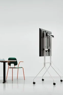 Pedestal Moon Pro TV stand, pearl