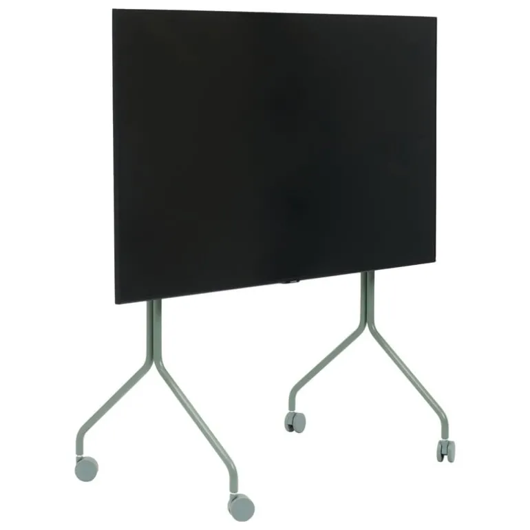 Pedestal Moon Rollin' TV stand, mossy green