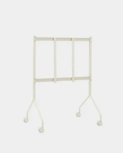 Pedestal Moon Rollin' TV stand, pearl