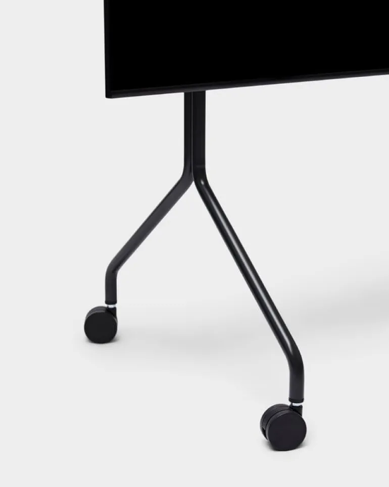 Pedestal Moon Rollin' TV stand, charcoal