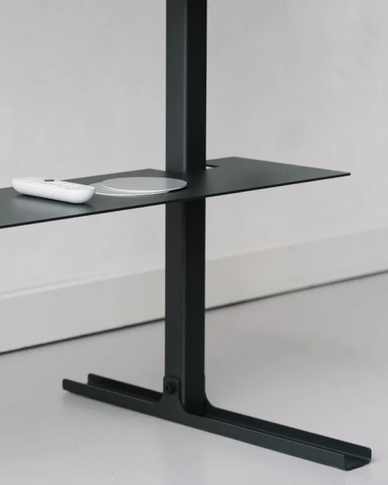 Pedestal Plate shelf, charcoal