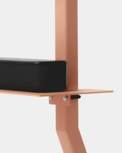 Pedestal Plate shelf, dusty rose