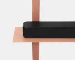 Pedestal Plate shelf, dusty rose