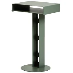 Pedestal Sidekick table, mossy green