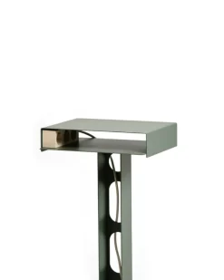 Pedestal Sidekick table, mossy green