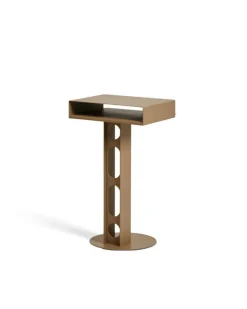Pedestal Sidekick table, sandstorm