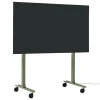 Pedestal Straight Rollin' TV stand, mossy green
