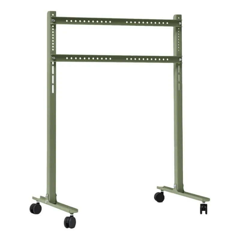 Pedestal Straight Rollin' TV stand, mossy green