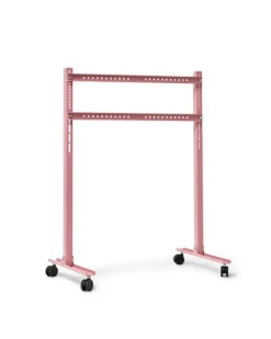Pedestal Straight Rollin' TV stand, bubble gum