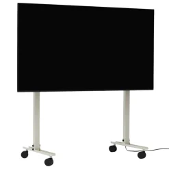 Pedestal Straight Rollin' TV stand, mushroom