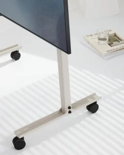 Pedestal Straight Rollin' TV stand, mushroom