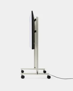 Pedestal Straight Rollin' TV stand, mushroom