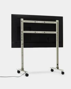 Pedestal Straight Rollin' TV stand, mushroom