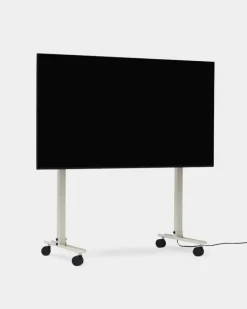 Pedestal Straight Rollin' TV stand, mushroom