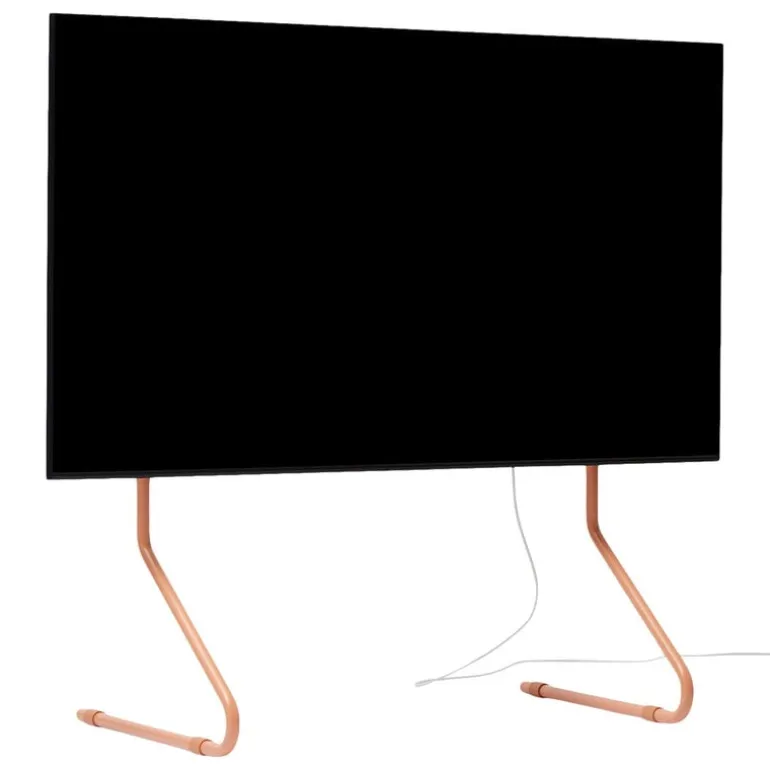 Pedestal Sway TV stand, dusty rose