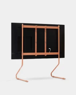 Pedestal Sway TV stand, dusty rose