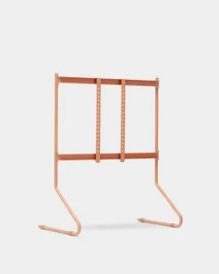 Pedestal Sway TV stand, dusty rose