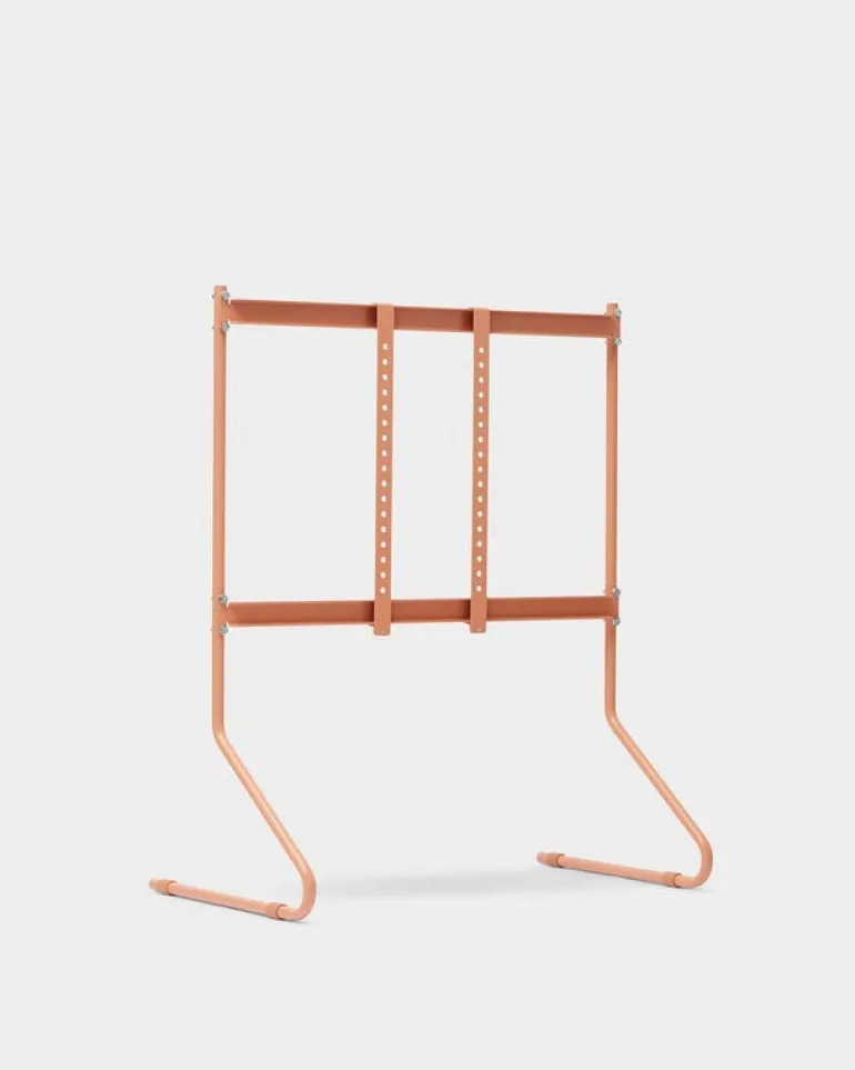 Pedestal Sway TV stand, dusty rose