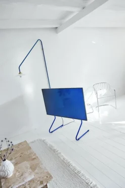 Pedestal Sway TV stand, ultra marine