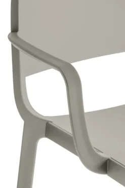 Pedrali Dome 265 armchair, grey beige