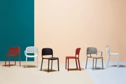 Pedrali Dome 260 chair, burgundy