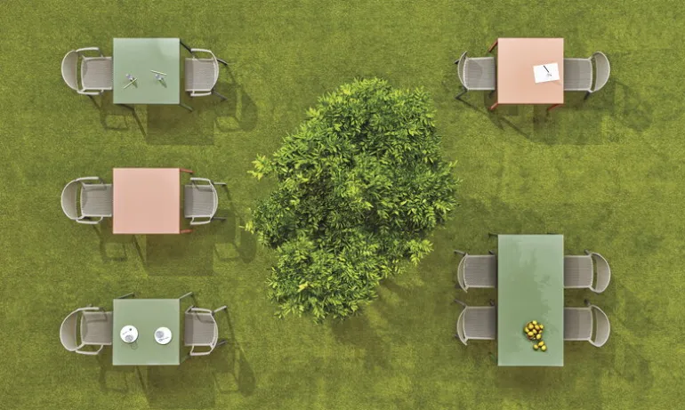 Pedrali Dome 260 chair, grey beige