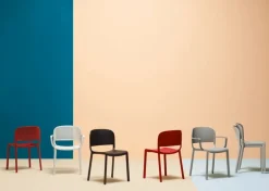 Pedrali Dome 260 chair, grey beige