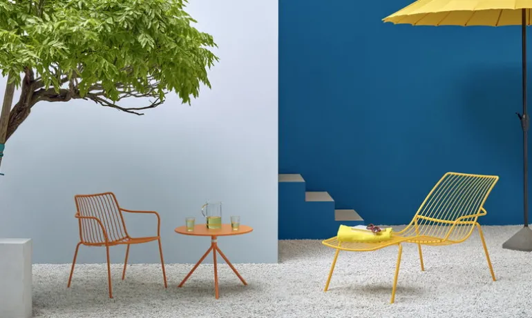 Pedrali Nolita 5453 table, 70 cm, terracotta