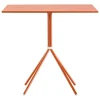 Pedrali Nolita 5454 table, 70 x 70 cm, terracotta