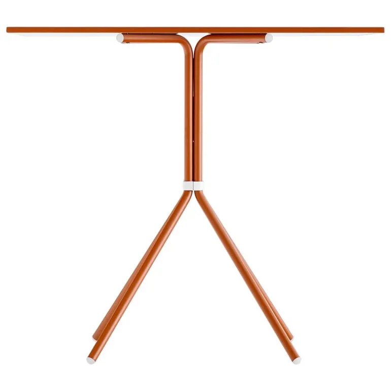 Pedrali Nolita 5454 table, 70 x 70 cm, terracotta