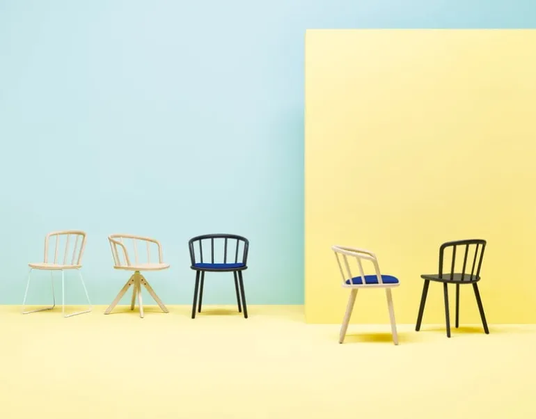 Pedrali Nym 2835 chair, black ash