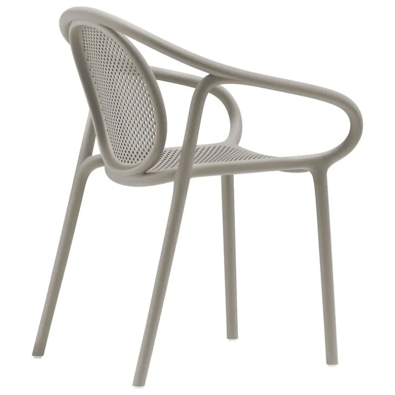 Pedrali Remind 3735r armchair, recycled plastic, grey