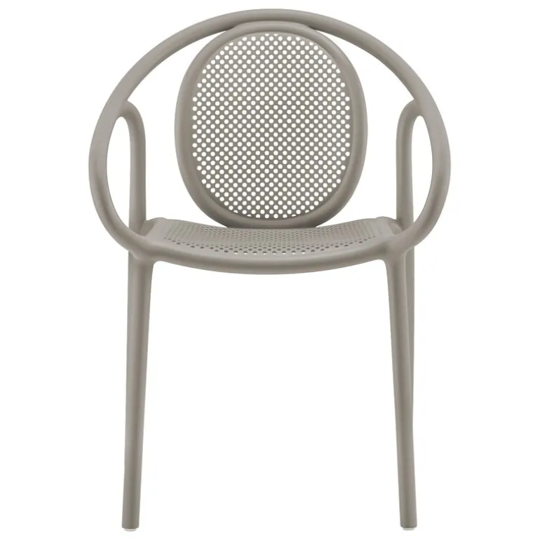 Pedrali Remind 3735r armchair, recycled plastic, grey