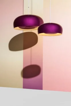 Petite Friture Brush pendant, small, 35 cm, violet