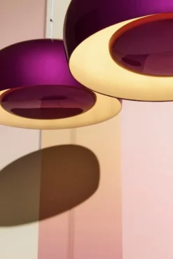 Petite Friture Brush pendant, small, 35 cm, violet