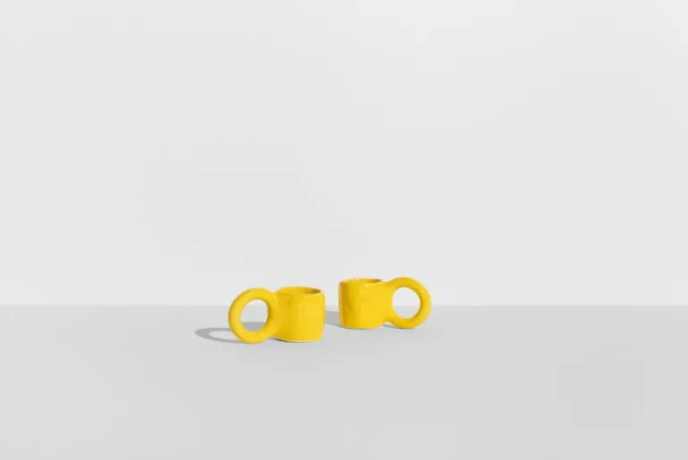 Petite Friture Donut espresso cup, 2 pcs, lemon