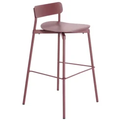 Petite Friture Fromme bar stool, 75 cm, brown red