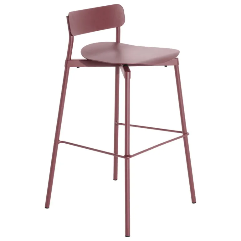 Petite Friture Fromme bar stool, 75 cm, brown red
